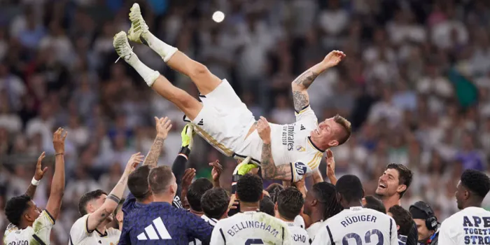 Toni Kroos Rayakan Kemenangan Real Madrid Atas Borussia Dortmund Di Final Liga Champions 2024